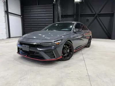 Certified, non-smoker 2024 Hyundai Elantra N in Gray with Black interior